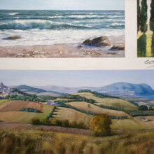 Trittico Marchigiano acrilico ed olio su tela 40x60