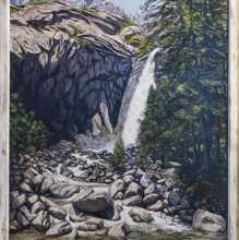 Yosemite acrilico su tela 70 x 90