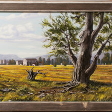 Il Tronco acrilico su tela 40x70