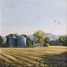 I Silos di Campocavallo acrilico su tela 60x60