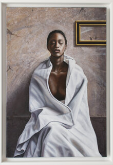 Secondo Omaggio ad Etienne acrilico ed olio su tela 40x60 2016