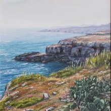 Leuca Due Mari acrilico ed olio su tela 35x50