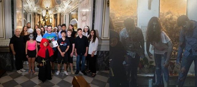 La scuola gira il cortometraggio sulla leggenda del Munaciello con regista Enrico Morabito. La scuola gira il cortometraggio sulla leggenda del Munaciello con regista Enrico Morabito.