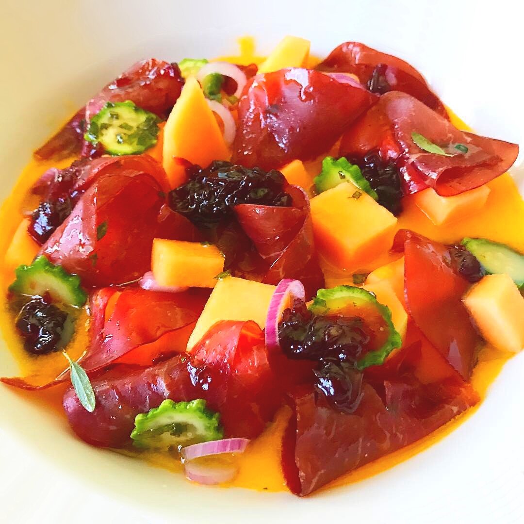 Zuppetta fredda di Melone e Bresaola