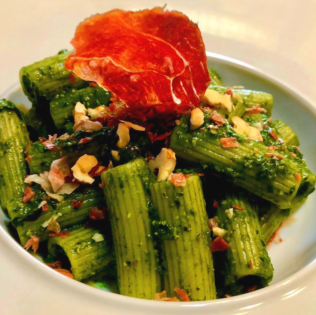 Rigatoni al pesto di Cavolo Nero