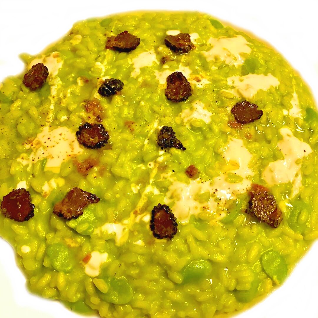 Risotto Piselli, Fave e Tartufo