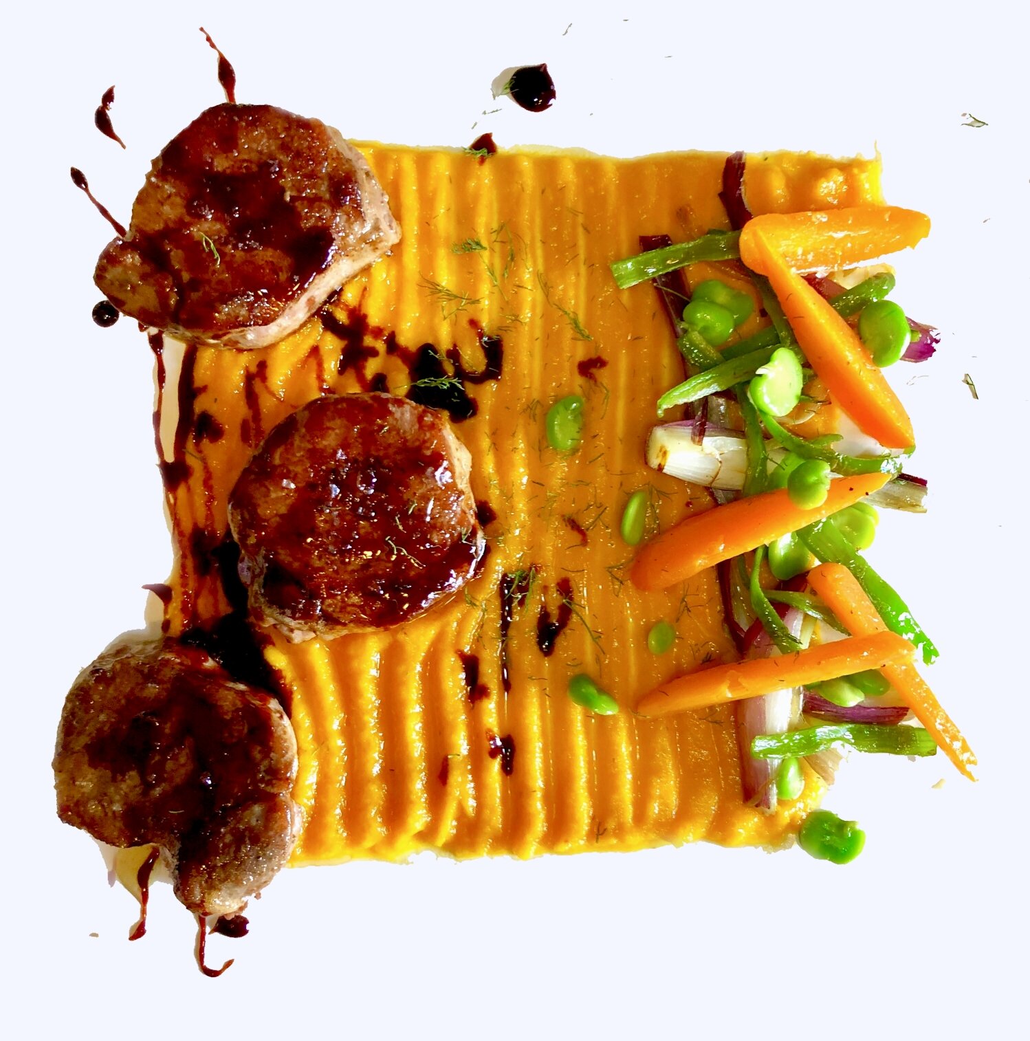 Filetto di Maiale e Purea di Carote Filetto di Maiale e Purea di Carote