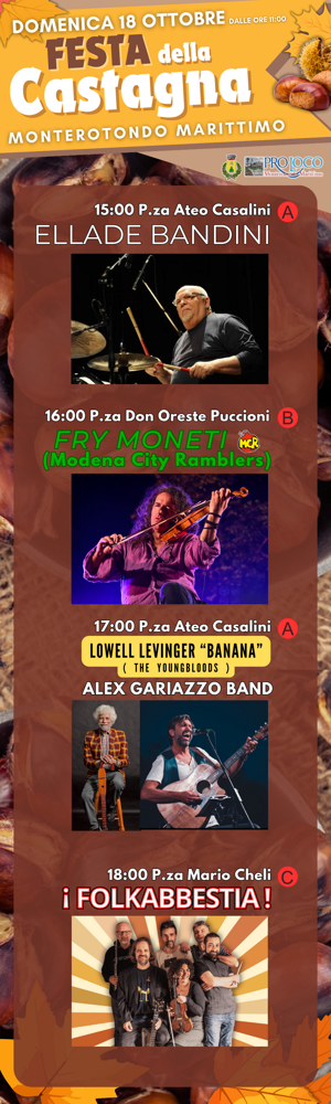 festa della castagna artisti