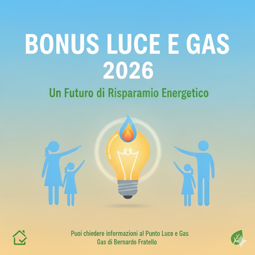 Bonus Luce e Gas 2026: ecco tutte le novità e come ottenere fino a 1.200 € di sconto Bonus Luce e Gas 2026: ecco tutte le novità e come ottenere fino a 1.200 € di sconto