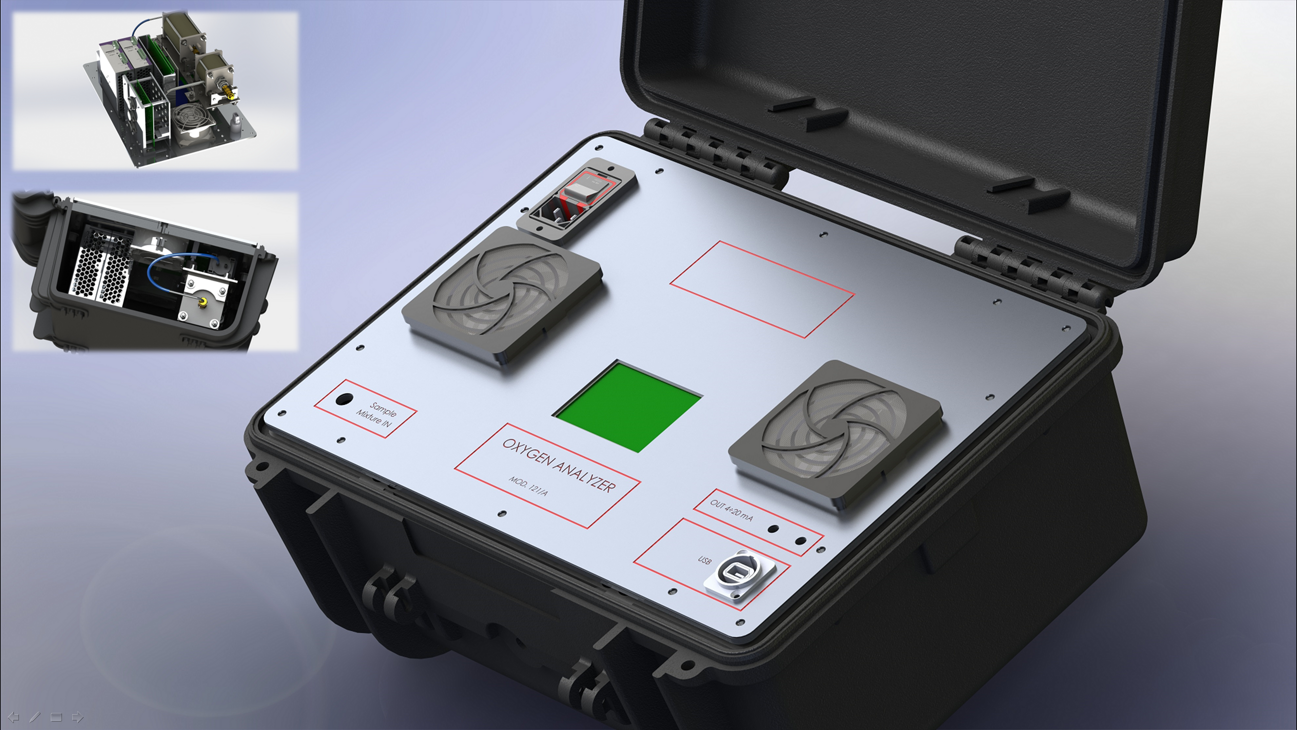 Progettazione e realizzazione elettronica e meccanica strumento di misura Ossigeno Progettazione e realizzazione elettronica e meccanica strumento di misura Ossigeno