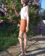 minigonna-in-seta-marrone