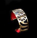 brac007-bracciale-basso-dorato-con-inserto-in-similpelle-blu-scuro