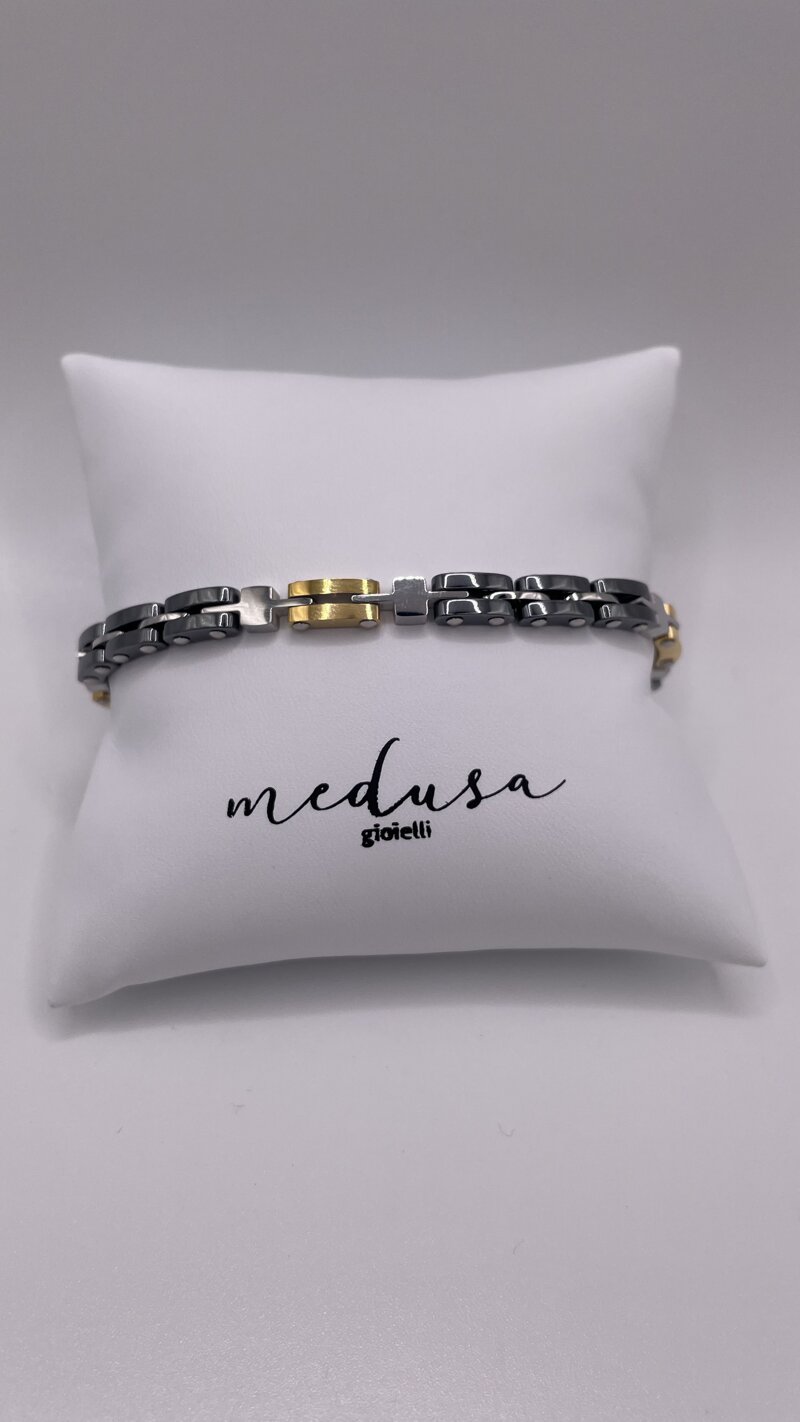 bracciale-uomo-in-acciaio-bicolore-acciaioplaccato-oro-con-ceramica-grigia