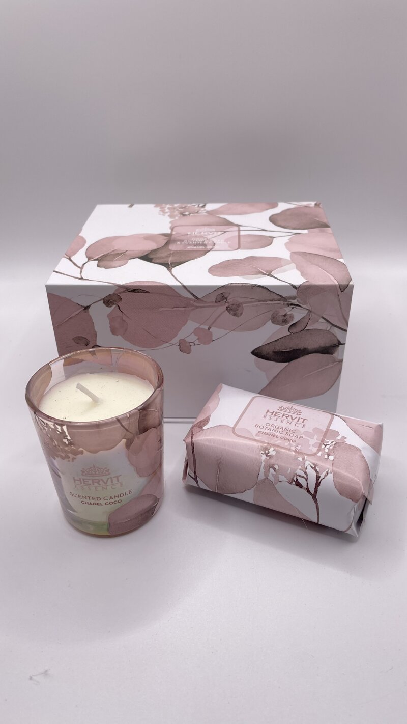 set-candela-sapone-profumato-botanic-rosa-hervit-creations