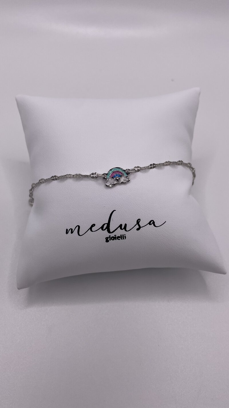 bracciale-bimbi-maglia-specchiata-in-argento-925-rodiato-e-arcobaleno-smalto