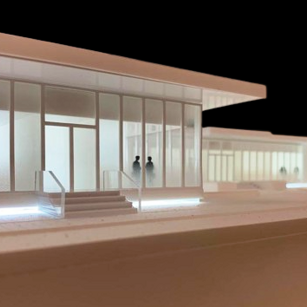 Sede EMBL_Obicua arch scala 1.100 foto Modelair