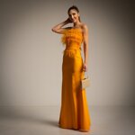 abito-lungo-orange-piume