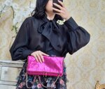 camicia-black-noir-con-fiocco