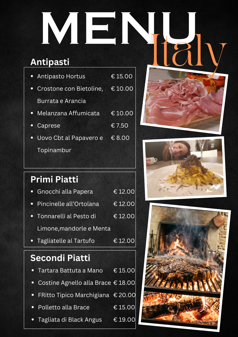 menu' the fork italiano