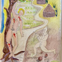 Bastiano a San Vero Milis Bastiano a San Vero Milis olio su tela cm. 60x30 anno 2023