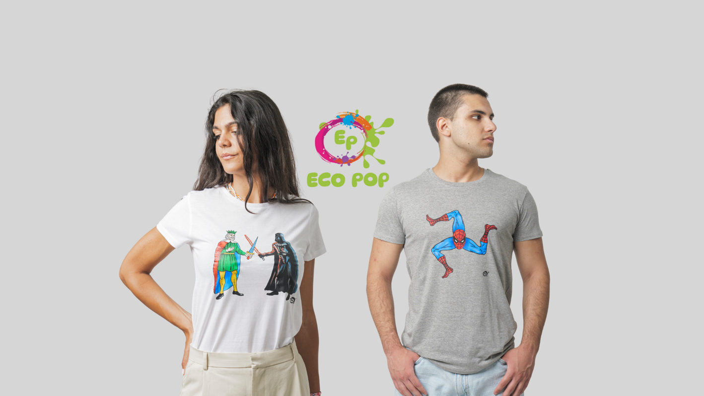 t-shirt uomo e donna in 100% cotone biologico con stampe creative