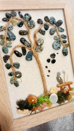 handmade-beach-stone-picture-green-tree