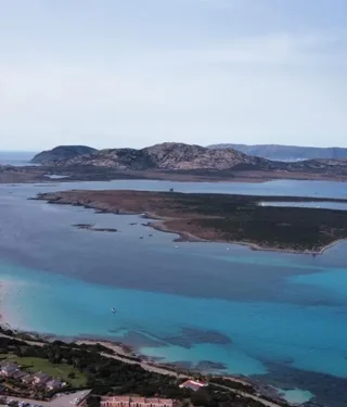 Vista aerea del Golfo dell'Asinara