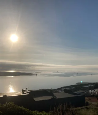 Alba con vista mare a Stintino