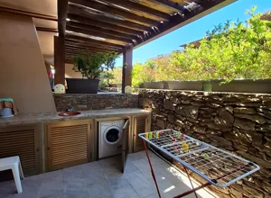 Dettaglio degli esterni della veranda 