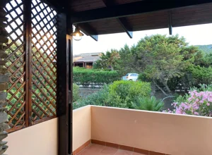 Vista del giardino dal balcone