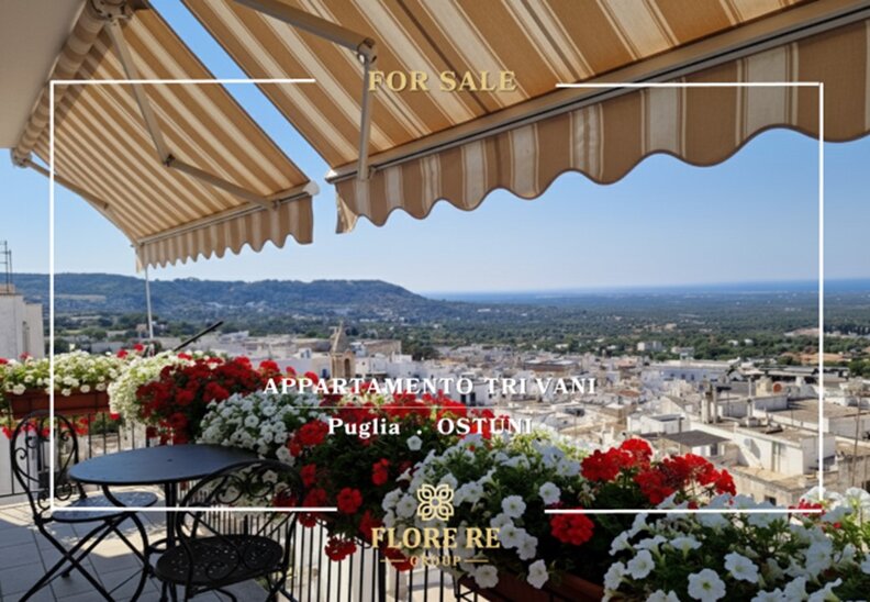 appartamento tri vani ostuni . vista panoramica . vendita . agenzia immobiliare ostuni .flore re group
