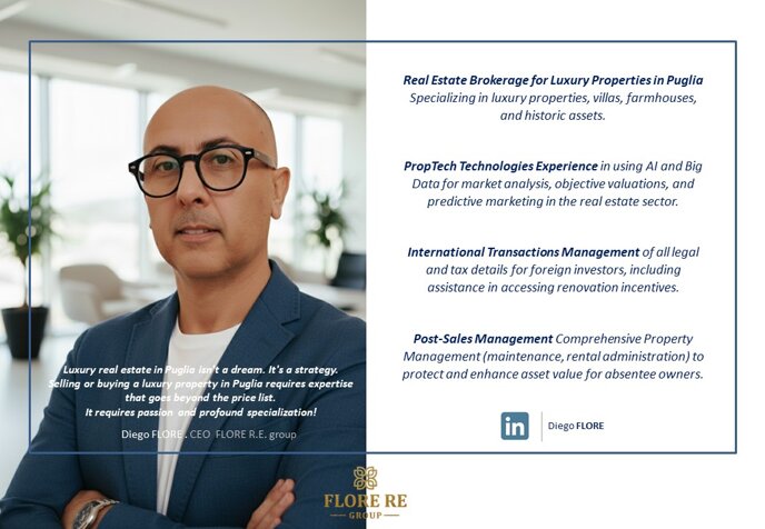 Diego Flore . Diego Flore realtor . Agenzia immobiliare Diego Flore Ostuni