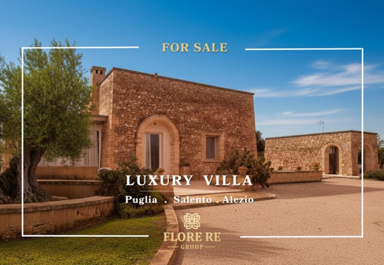 PUGLIA . SALENTO GALLIPOLI . VILLA CON PISCINA E DEPENDANCE . LISTING DIEGO FLORE IMMOBILIARE . FLORE RE GROUP LECCE