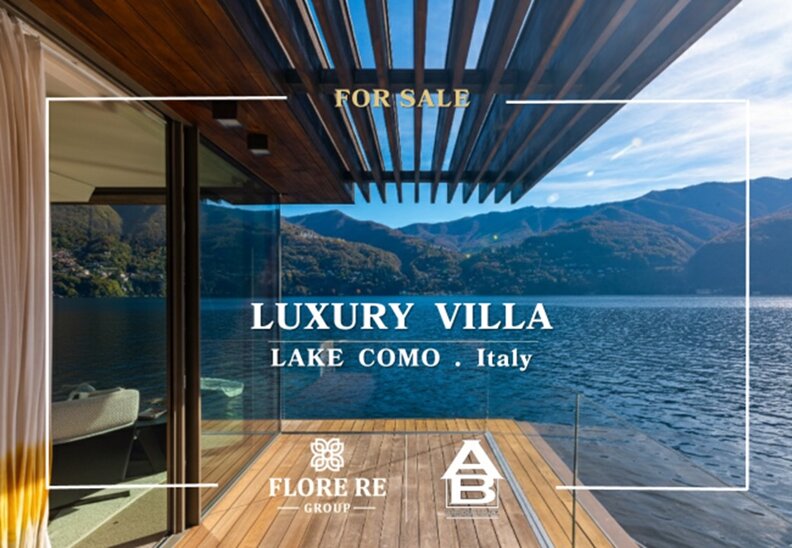 LAKE COMO ITALY . LUXURY VILLA LAKE FRONT . DIEGO FLORE IMMOBILIARE . FLORE RE GROUP