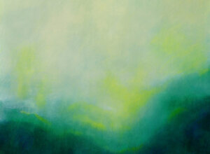 Atmospheric abstract landscape in green and turquoise tones by Sergio Giannotta, 2021 Atmospheric abstract landscape in green and turquoise tones by Sergio Giannotta, 2021