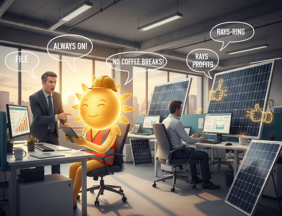 Rinnovabili in azienda: perché il sole è il miglior collega che puoi assumere