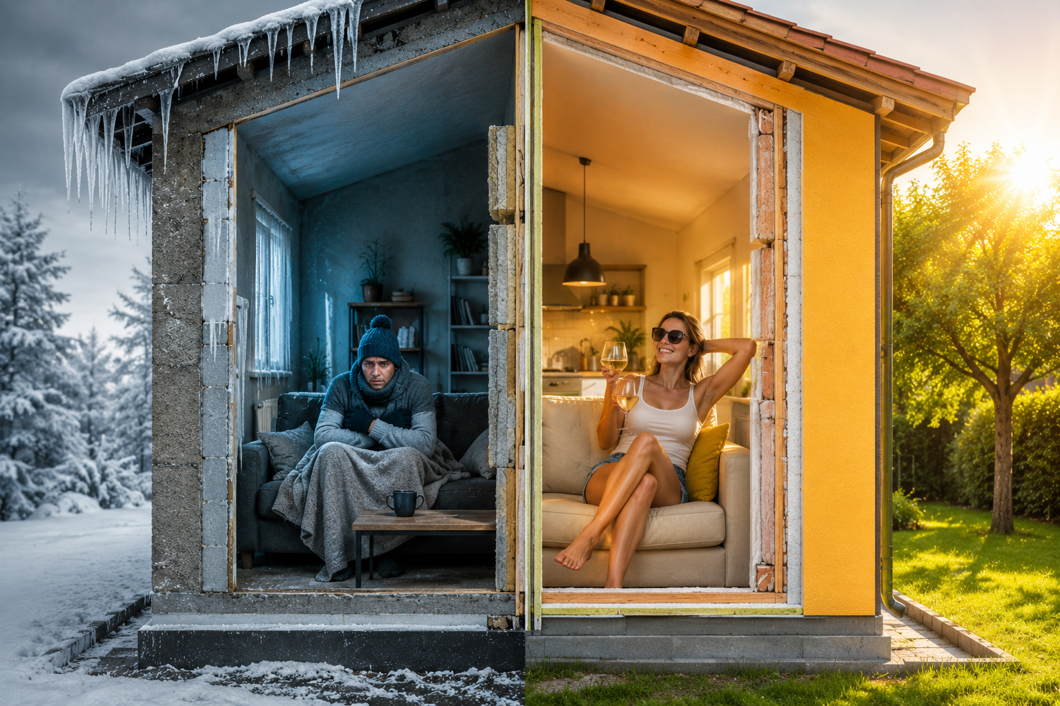 Isolamento termico interno vs esterno: cosa scegliere davvero in base alla tua casa
