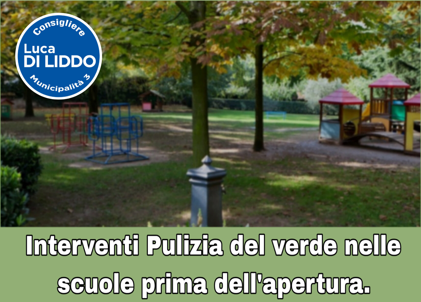 Interventi pulizie del verde nelle scuole prima dell'apertura