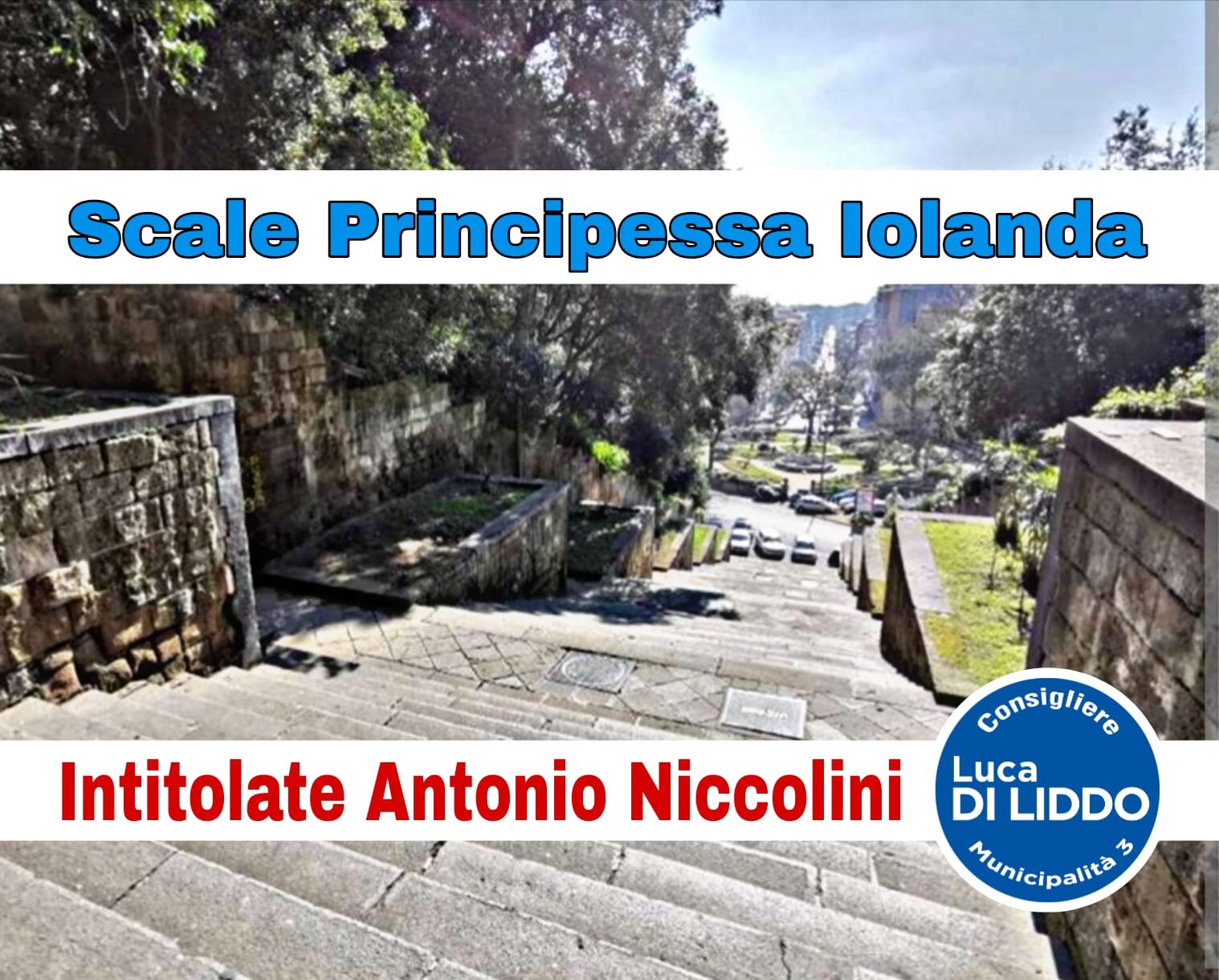 Intitolazione Scale Principessa Iolanda