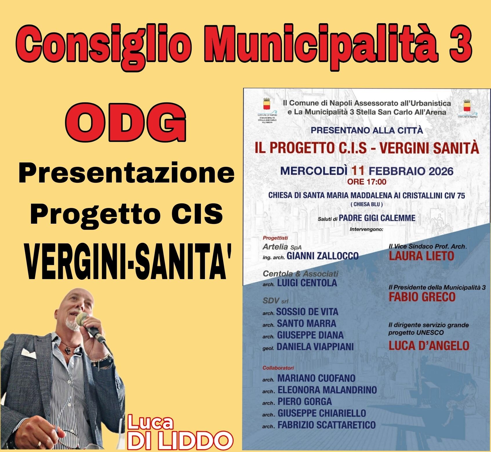 Presentazione Progetto CIS Vergini -Sanità