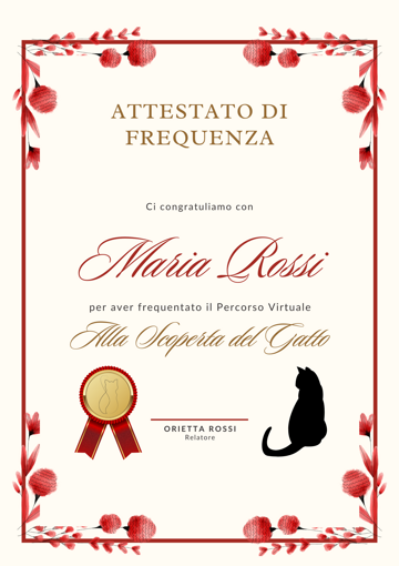 rosso verde e bianco moderno riconoscimento certificato