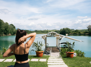 Stretching al lago al PDT Extreme