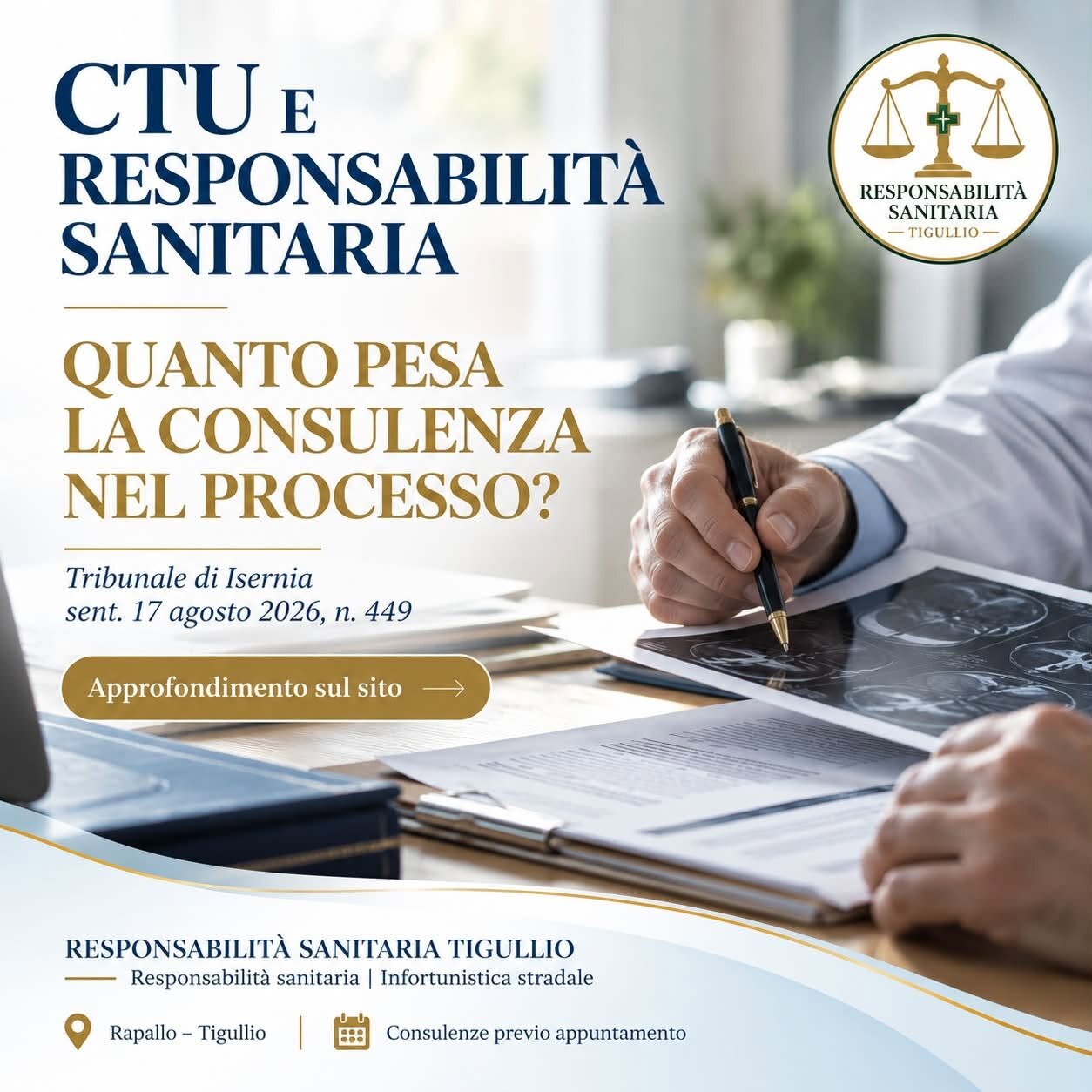 ATP E CTU NELLA RESPONSABILITÀ SANITARIA: QUANTO PESA LA CONSULENZA NEL PROCESSO?