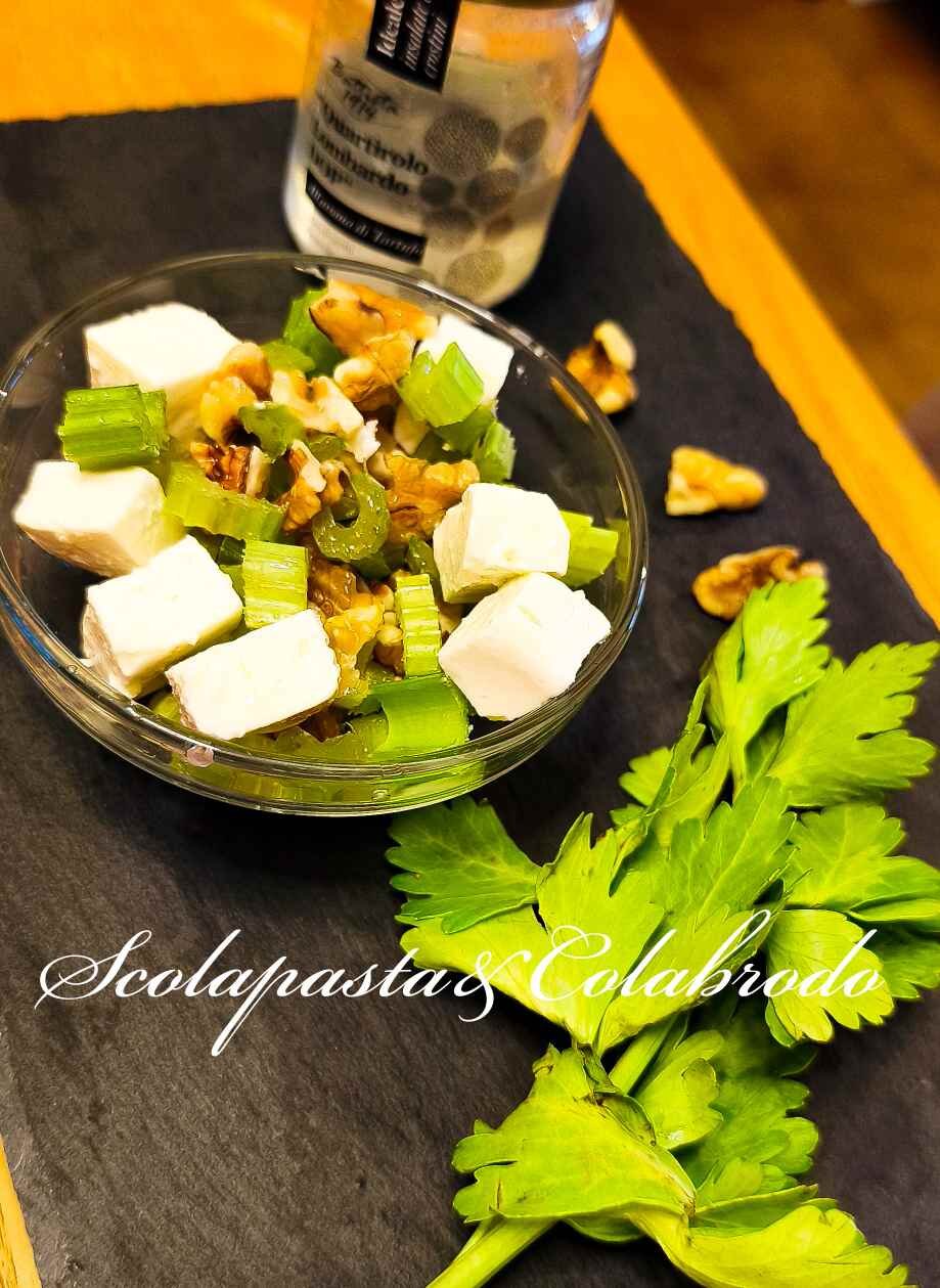 Insalata di sedano al Quartirolo Lombardo