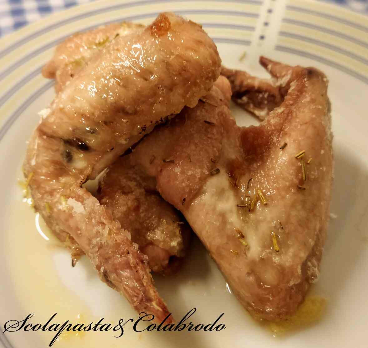 Ali di pollo al sale