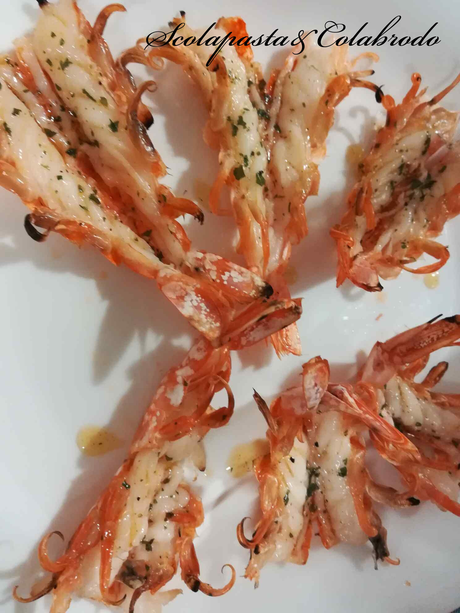Gamberoni in padella o alla piastra