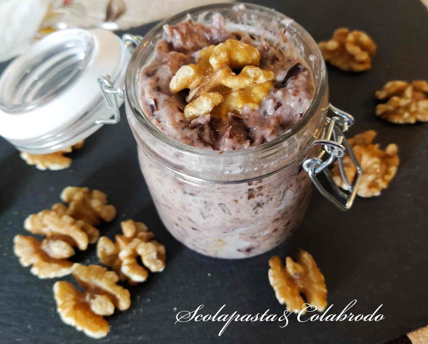 Salsa radicchio, speck e noci
