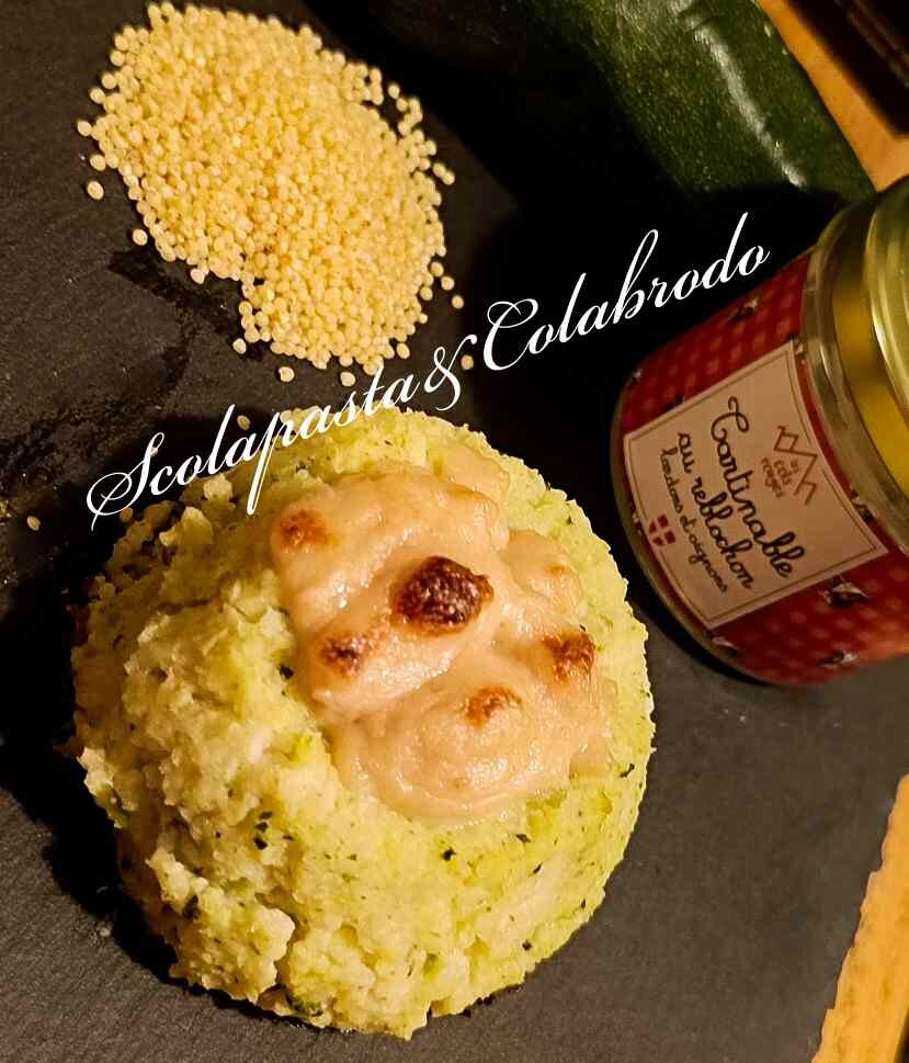 Flan di miglio con top di Reblochon