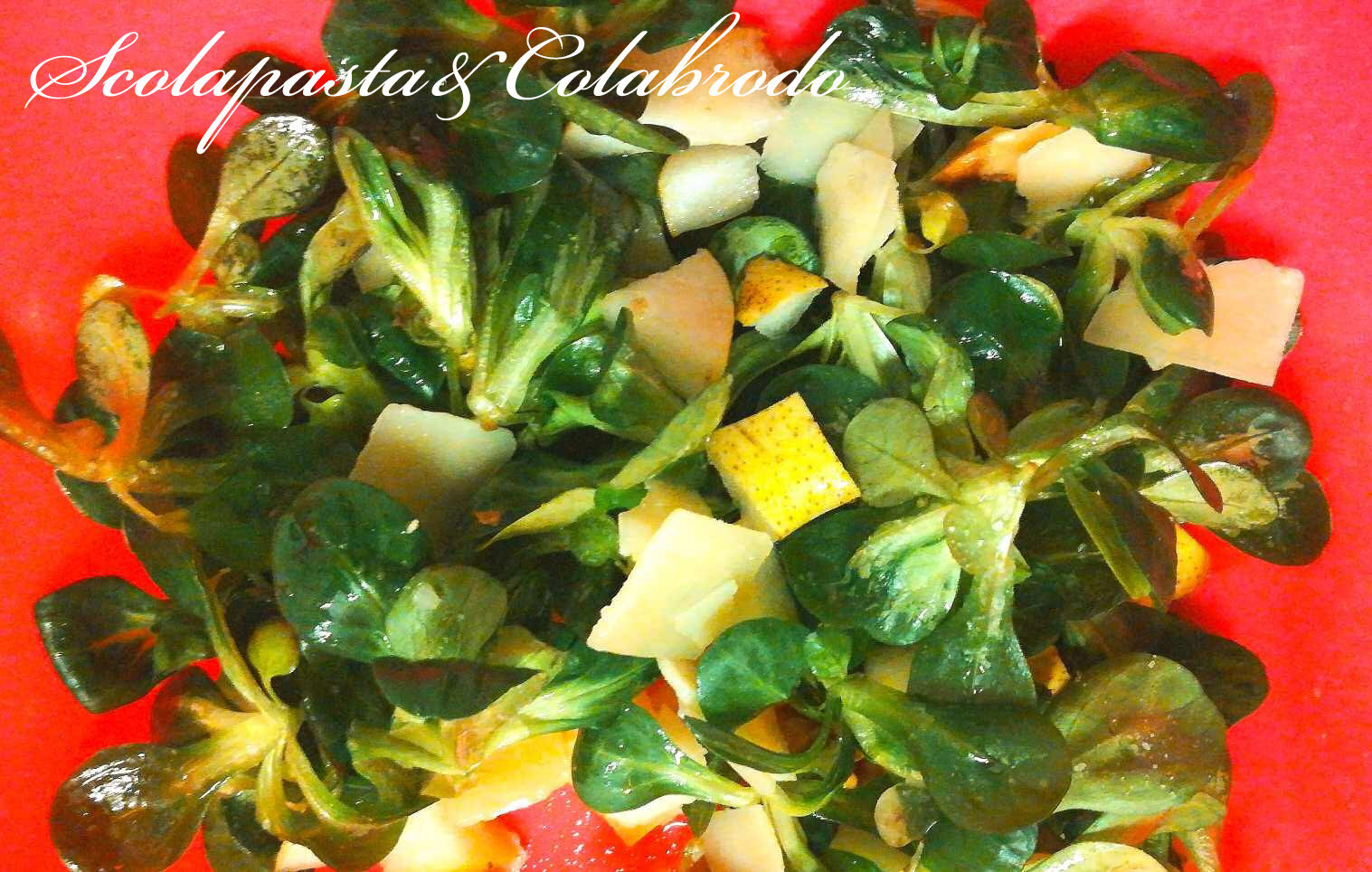 Insalata songino e pere