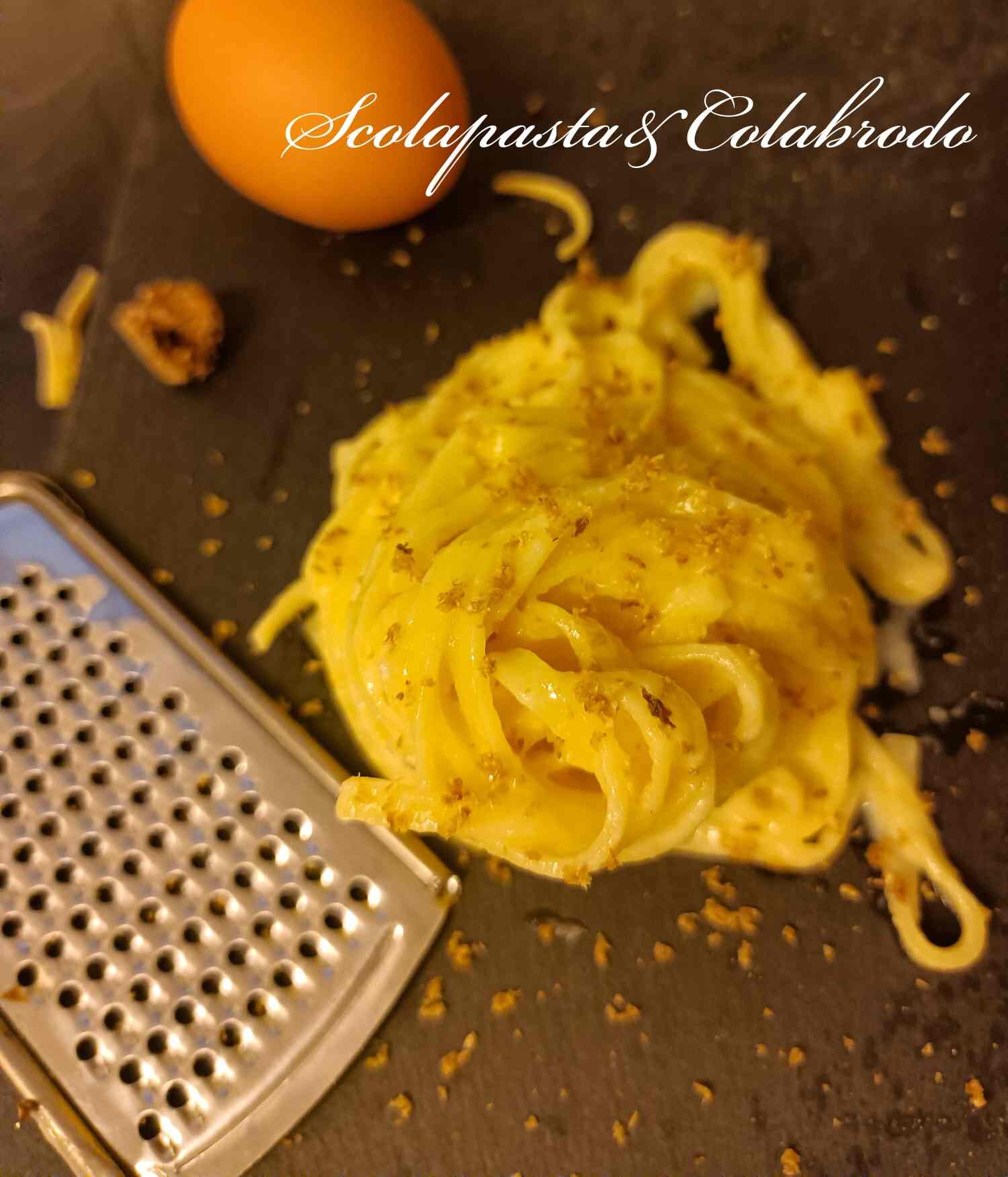 Tajarin in carbonara di tartufo